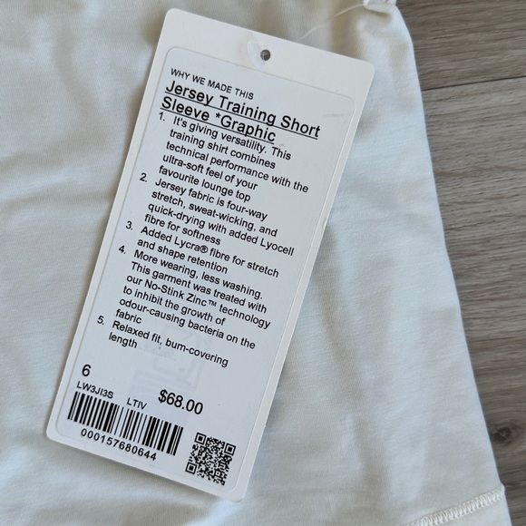 Lululemon Jersey Training Short-Sleeve Shirt
Graphic ColourLight Ivory - Picture 2 of 10